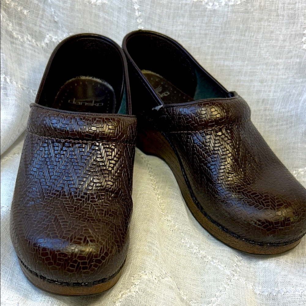 Dansko leather clogs